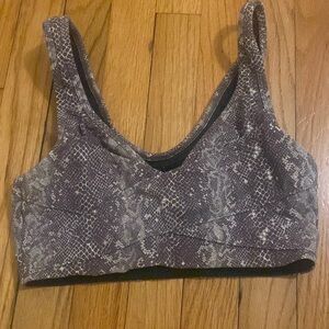 Varley snake skin sports bra M